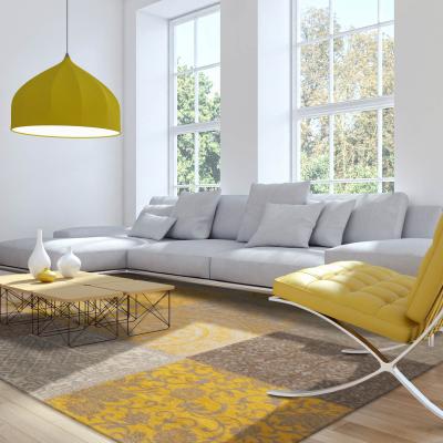 The Rug Seller Louis De Poortere Rugs Vintage Patchwork Multi 8084 Yellow&nbsp;80x150cm