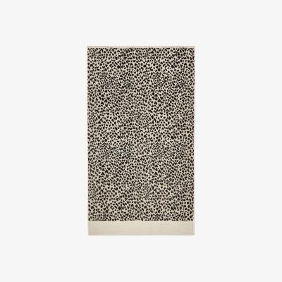 The Rug Seller Nalu Koko Towels by Nicole Scherzinger in Black & Linen&nbsp;70x130cm