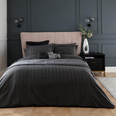 The Rug Seller Moderne Stripe Bedding by Helena Springfield in Graphite Grey220x230cm