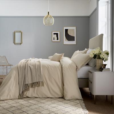The Rug Seller Serenity Frill Bedding by Katie Piper in Linen200x200cm