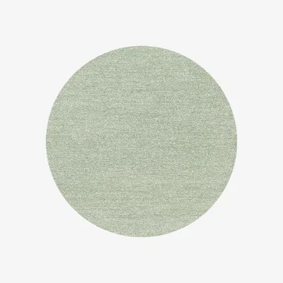 The Rug Seller Mehari 23252 4424 Speckled Shaggy Circle Rugs in Green