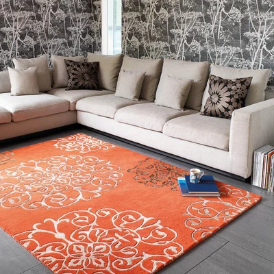 The Rug Seller Matrix Tangier Rugs MAX43 Terracotta