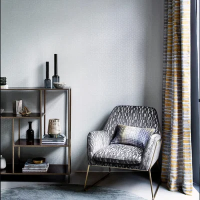 The Rug Seller Vault Geometric Wallpaper 112086 by Harlequin in Nickle Grey&nbsp;Roll