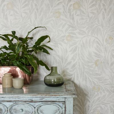 The Rug Seller Orange Tree Wallpaper 216403 by Sanderson in Dove Grey&nbsp;Roll