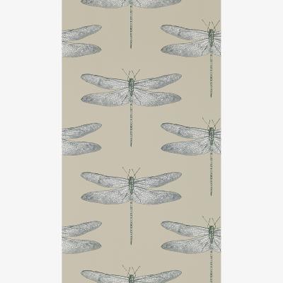 The Rug Seller Demoiselle Wallpaper 111241 by Harlequin in Jute Slate Grey&nbsp;Roll