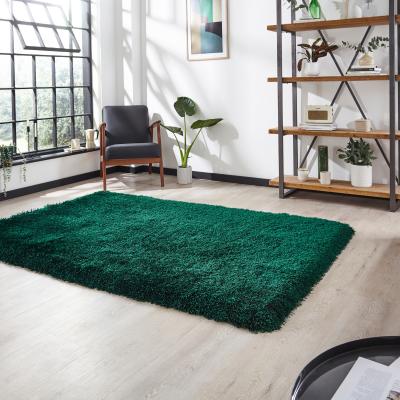 The Rug Seller Montana Shaggy Rugs in Jewel Green