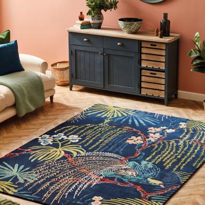 The Rug Seller Rain Forest Rugs 50708 in Tropical Night by Sanderson