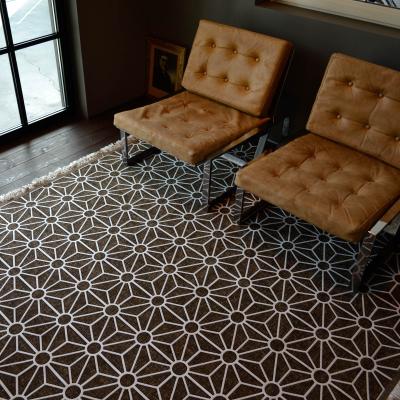 The Rug Seller Milek Setisa Rugs DBL5 6008 in Dark Brown