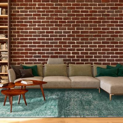 The Rug Seller Louis De Poortere Fading World Medallion Rugs 8258 Jade Green&nbsp;280x360cm