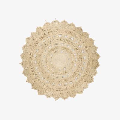 The Rug Seller Zira Circular Jute Rugs 002 in Light