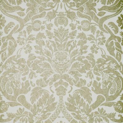 The Rug Seller Valentina Wallpaper W0088 06 by Clarke and Clarke in Nickel&nbsp;Roll