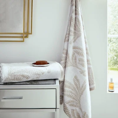 The Rug Seller Gatsby Cotton Towels by Helena Springfield in Champagne Beige&nbsp;50x90cm