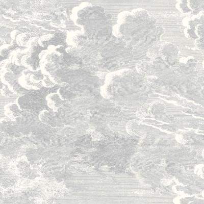 The Rug Seller Nuvolette Wallpaper 2 Roll Set 28055 by Cole & Son in Soot Snow&nbsp;Roll