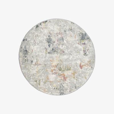 The Rug Seller Canyon Abstract Modern Circle Rugs 52023 6424 in Grey