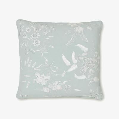 The Rug Seller Brigette Floral Cushion by Laura Ashley in Smoke Green45x45cm