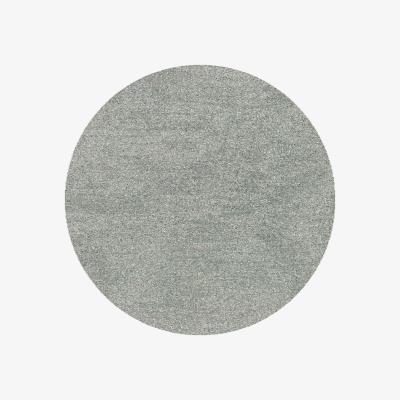 The Rug Seller Mehari 23500 3272 Mottled Speckled Shaggy Circle Rugs in Dark Grey