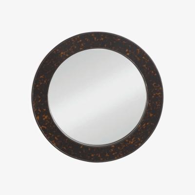 The Rug Seller Arno Medium Round Mirror by William Yeoward in Tortoiseshell&nbsp;80x80cm