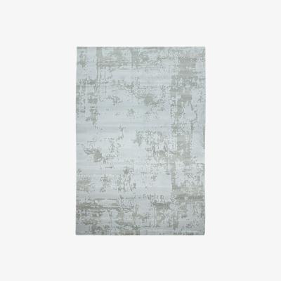 The Rug Seller Astral Abstract Distressed Rugs in AS13 Silver Grey