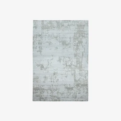 The Rug Seller Astral Abstract Distressed Rugs in AS13 Silver Grey
