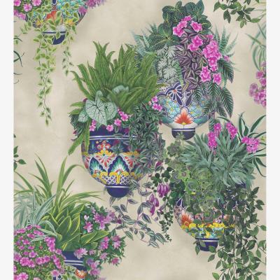 The Rug Seller Talavera Wallpaper 9027 by Cole & Son in Magenta PinkRoll