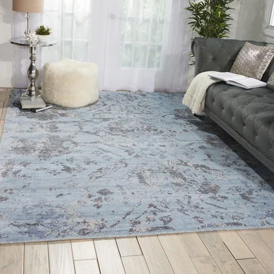 The Rug Seller Lucent rugs LCN01 in Sky Blue
