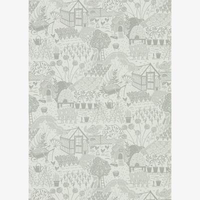 The Rug Seller The Allotment Wallpaper 216352 by Sanderson in Dove Grey&nbsp;Roll