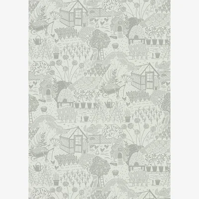 The Rug Seller The Allotment Wallpaper 216352 by Sanderson in Dove Grey&nbsp;Roll