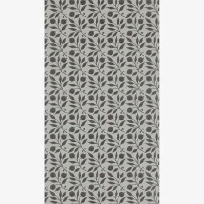 The Rug Seller Rosehip Wallpaper 214706 by Morris & Co in Black&nbsp;Roll