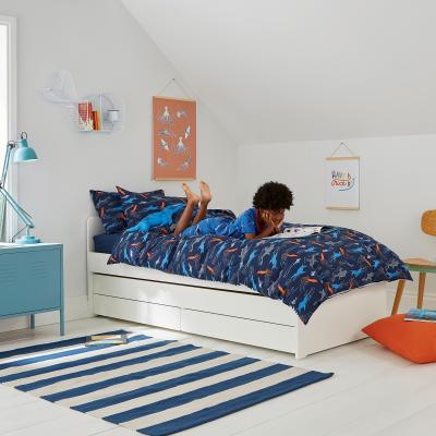 The Rug Seller Sea Monsters Cotton Bedding Set by Joules in Navy Blue&nbsp;137x200cm