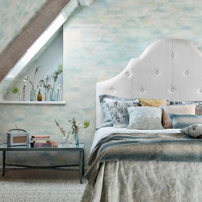The Rug Seller Bamburgh Sky Wallpaper 216515 by Sanderson in Estuary Blue&nbsp;Roll