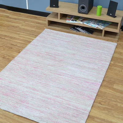 The Rug Seller Sari Silk Viscose Rugs in Cream Mix&nbsp;120x180cm