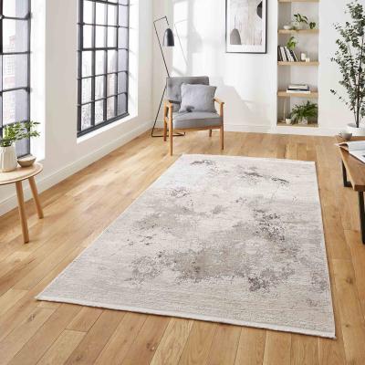 The Rug Seller Bellagio 2790 Modern Abstract Distressed Rugs in Beige160x230cm
