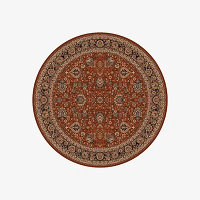 The Rug Seller Kashqai Traditional Persian Circle Rugs 4362 300 in Red160x160cm