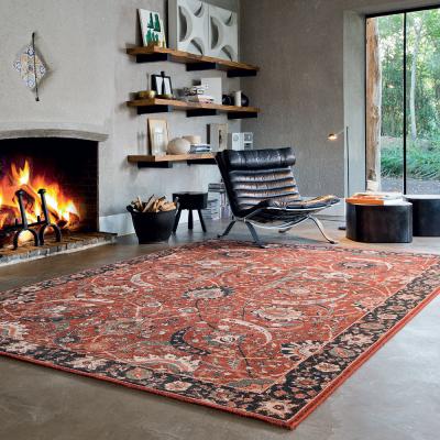 The Rug Seller Royal Kashqai Traditional Wool Rugs in 4335 300 Brick Red&nbsp;160x240cm