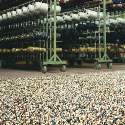 The Rug Seller Brink and Campman Rocks Mix Shaggy Wool Rugs 70401 Putty