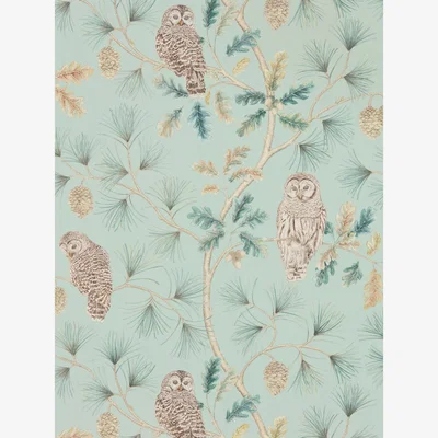 The Rug Seller Owlswick Wallpaper 216595 by Sanderson in Whitstable Blue&nbsp;Roll