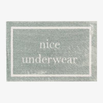 The Rug Seller Skyler Nice Underwear Washable Floor Mats in Aqua Blue&nbsp;50x75cm