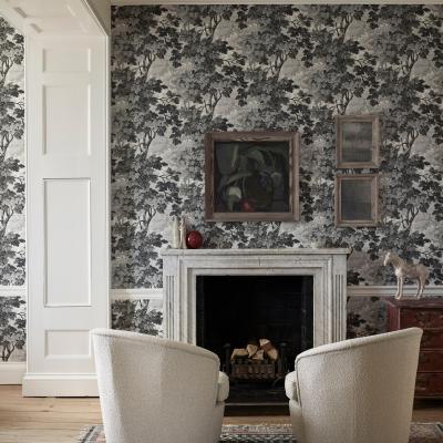 The Rug Seller Richmond Park Wallpaper 310059 by Zoffany in Charcoal Grey&nbsp;Roll