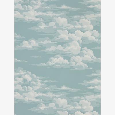 The Rug Seller Silvi Clouds Wallpaper 216599 by Sanderson in Sky Blue&nbsp;Roll