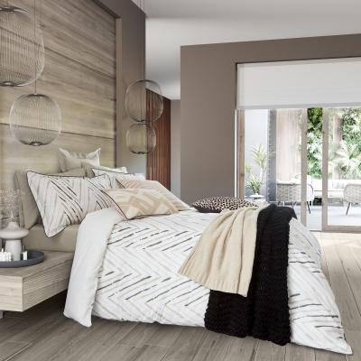 The Rug Seller Nalu Lani Bedding by Nicole Scherzinger in Linen & Black&nbsp;220x230cm