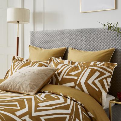 The Rug Seller Transverse Abstract Bedding by Harlequin in Saffron Yellow&nbsp;220x230cm