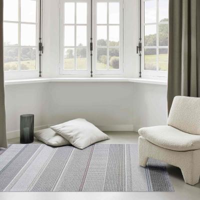 The Rug Seller Liberty Geometric Striped Modern Rugs 34123 6161 in Grey200x290cm