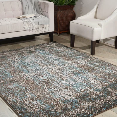 The Rug Seller Karma Rugs KRM04 in Blue
