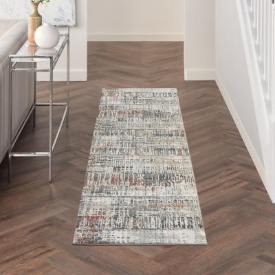 The Rug Seller Tangra TNR04 Runner Rug by Nourison in Multicolour67x232cm