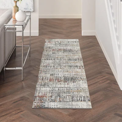 The Rug Seller Tangra TNR04 Runner Rug by Nourison in Multicolour67x232cm