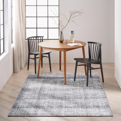The Rug Seller Calvin Klein Safi Rugs CK015 SFR01 in Silver Grey152x213cm