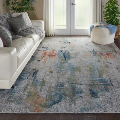 The Rug Seller Ankara Global Abstract Rugs ANR09 in Ivory Multi&nbsp;239x300cm