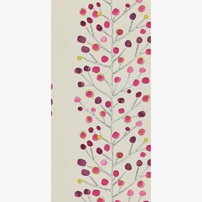 The Rug Seller Berry Tree Wallpaper 110204 by Scion in Mink Plum Berry Lime&nbsp;Roll