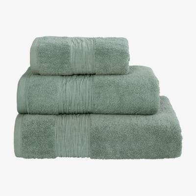 The Rug Seller Lazy Linen Bathroom Cotton Towel in Sage Green&nbsp;50x90cm