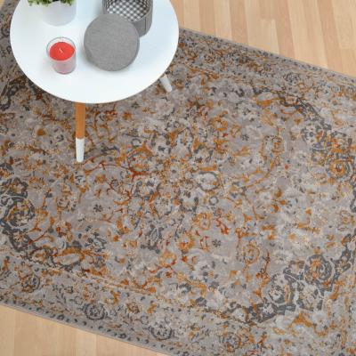 The Rug Seller Grandeur Traditional Medallion Rugs in Silver Grey&nbsp;160x230cm